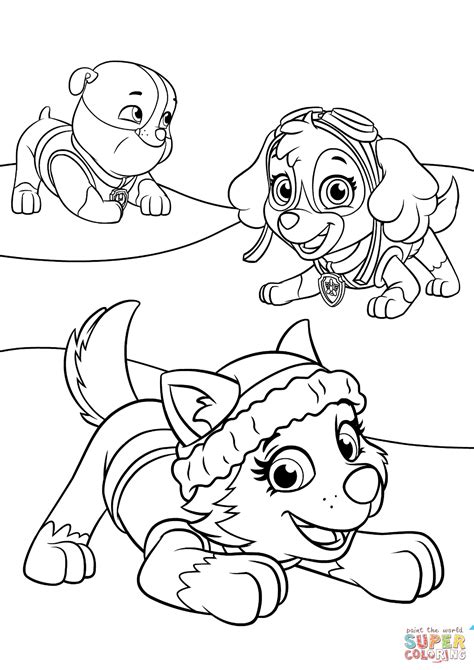 Paw Patrol Coloring Pages Sky at GetColorings.com | Free printable ...