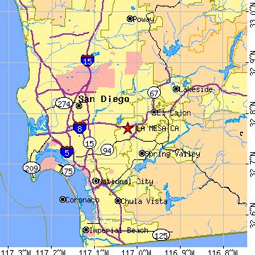 La Mesa, California (CA) ~ population data, races, housing & economy