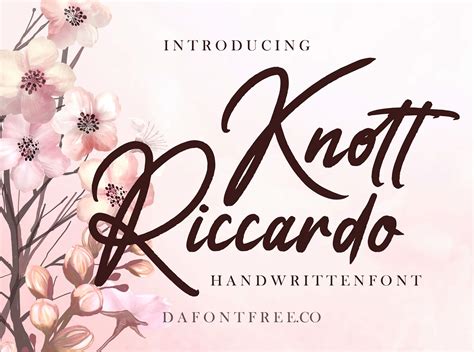 Knott Riccardo Font - Free Font