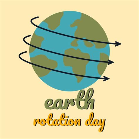 EARTH ROTATION DAY DESIGN BANNER, POSTER OR SOCIAL MEDIA POST 15602320 ...