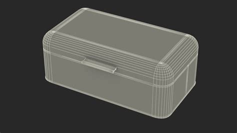 3D Model Metal Bread Bin Blue - TurboSquid 1905989