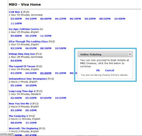 MBO Ticket Booking | Tutorial | Cinema Online