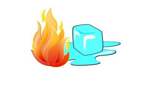 Fire and Ice - Openclipart