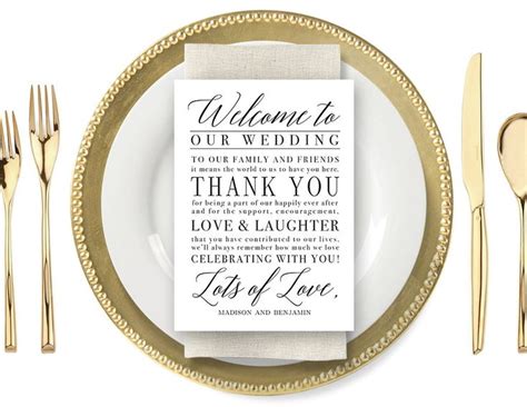 Personalized Wedding Welcome Cards Printable Instant | Etsy in 2021 ...