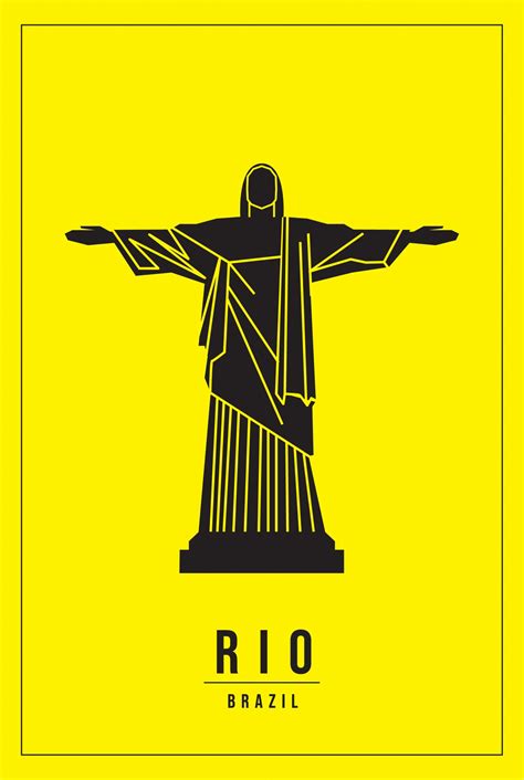 Minimal Rio Brazil poster - Artdesign