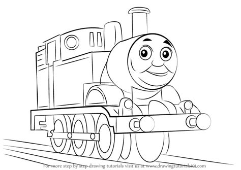 Learn How to Draw Thomas the Tank Engine (Thomas & Friends) Step by Step : Drawing Tutorials