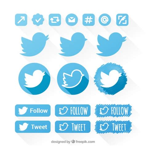 Facebook And Twitter Icons Vector at Vectorified.com | Collection of ...