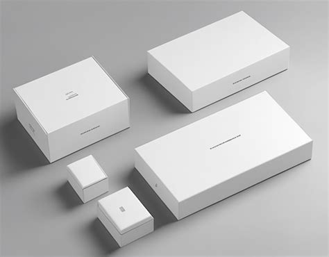 Premium AI Image | Blank white box for mockup