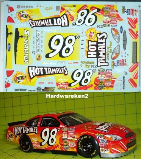 NASCAR Decal #98 Hot Tamales 2001 BGN Ford Taurus Elton Sawyer Slixx for sale online | eBay