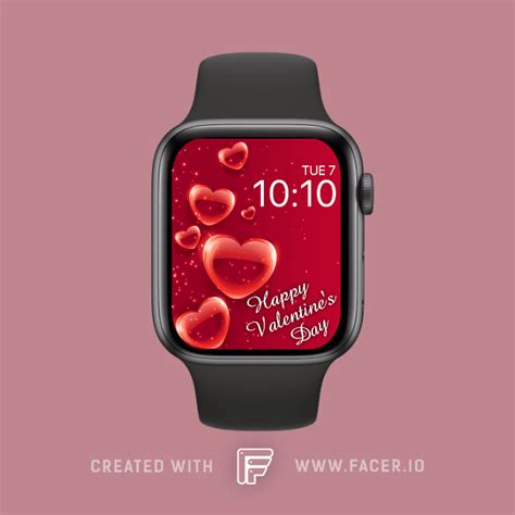 The Fitbit Gal™️ - Red Valentine Hearts - watch face for Apple Watch, Samsung Gear S3, Huawei ...