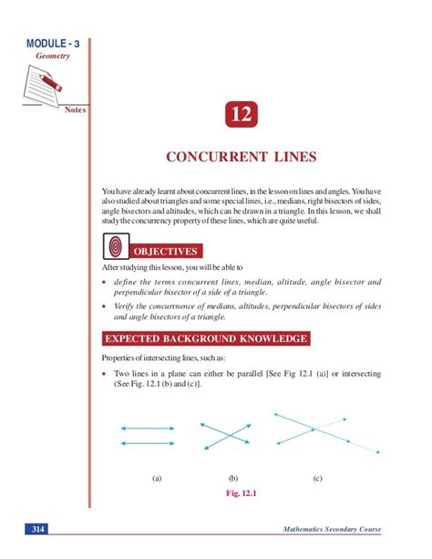 Concurrent lines -GEOMETRY