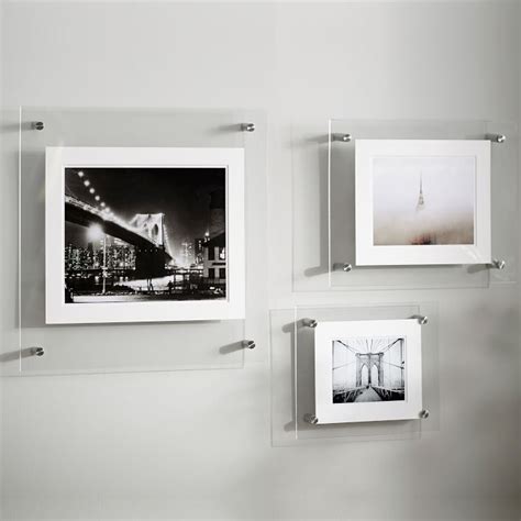 Plexiglass Mounted Standoffs Double-Depth Acrylic Poster Frames Acrylic Gallery Frame for A4 ...