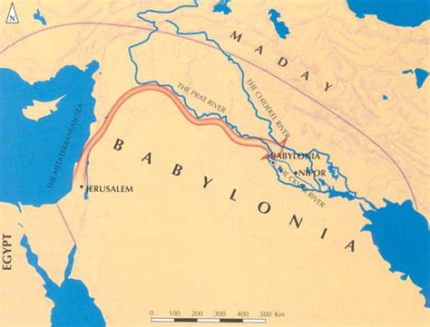 Map of The Babylonian Exile