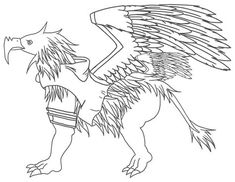 Griffin Line Art Clip Art Image - ClipSafari