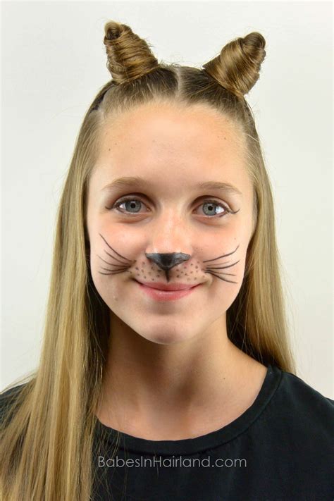 Cat Ears Using Your Own Hair #2 | Halloween Hairstyle - Babes In Hairland