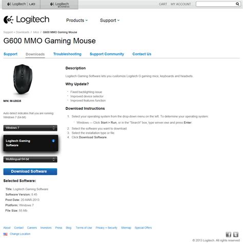 Logitech G600 MMO Gaming Mouse Review