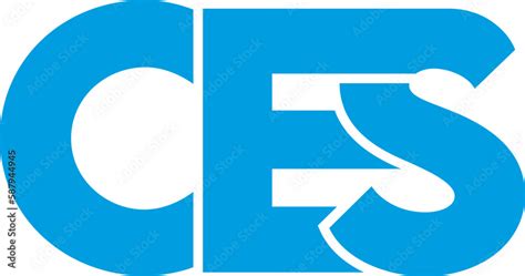 Letter CES logo design on transparent background, CES letter logo Stock Vector | Adobe Stock