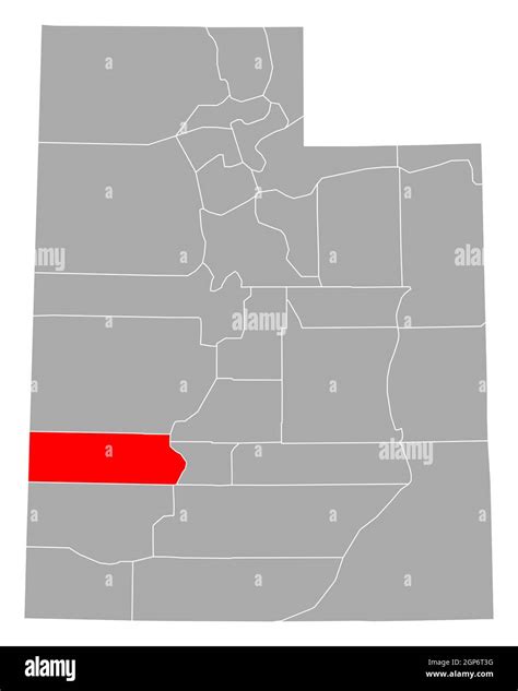 Map of Beaver in Utah Stock Photo - Alamy