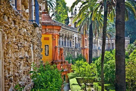 Real Alcazar Gardens In Seville, Spain. Royalty Free Stock Images - Image: 30476909