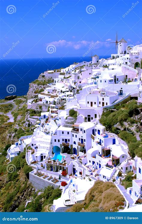 Hotel in Oia on Santorini Island, Greece Stock Image - Image of greece ...