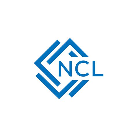 NCL letter logo design on white background. NCL creative circle letter ...