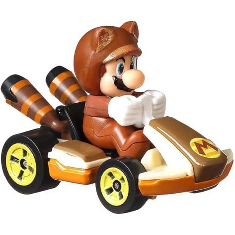 Mattel® Hot Wheels® Mario Kart™ Tanooki Mario Standard Kart Toy Vehicle ...