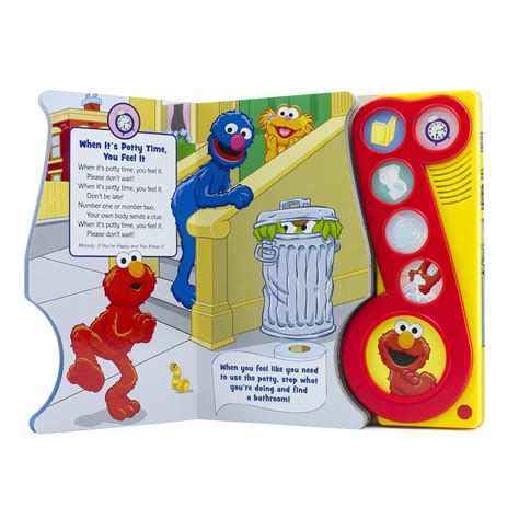 Sesame Street - Elmo Potty time Songs Little Music Note Sound Book - PI ...