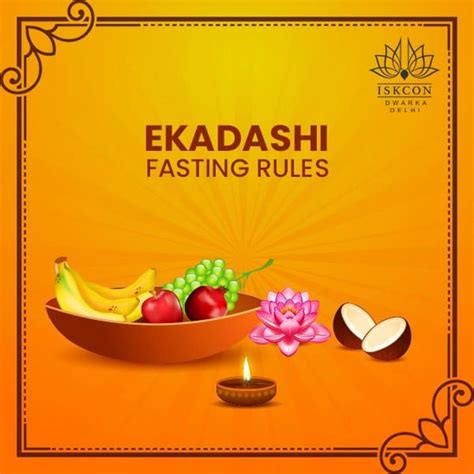 Ekadashi 2023 Calendar Fast Timings Puna Vidhi - ISKCON Dwarka