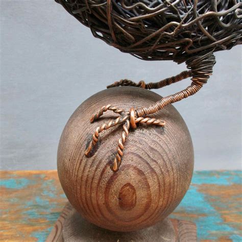 Strength Crow Copper Bird Sculpture - Etsy UK