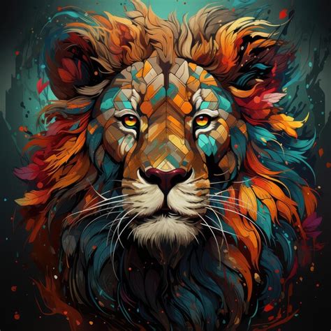 Premium AI Image | lion design graphic for tshirt