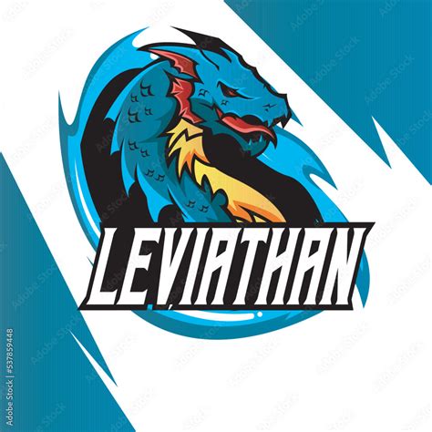 LEVIATHAN MASCOT FOR ESPORT LOGO TEMPLATE VECTOR ILLUSTRATION Stock ...