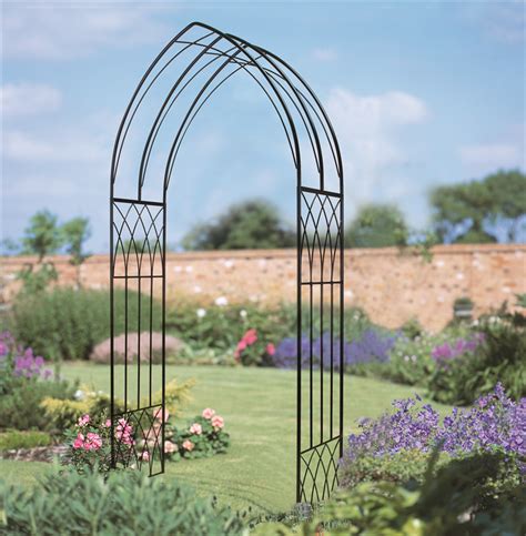 Abbey Gothic Metal Garden Arch - The Garden Factory