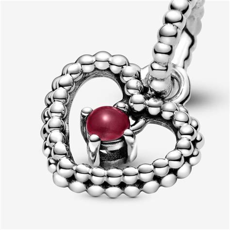 New Authentic Pandora Heart Birthstone Dangle Charm January - Etsy