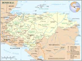 Geopolitical Map Of Honduras Honduras Maps | Images and Photos finder