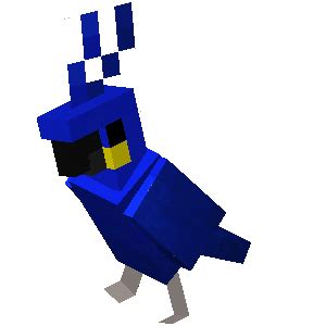 Minecraft Blue Parrot Dancing Doodle - Custom Doodle for Google