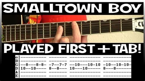 Bronski Beat Smalltown Boy Guitar Lesson with Chords TAB and Bass Tutorial - YouTube