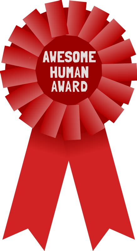 Clipart - Awesome Human Award