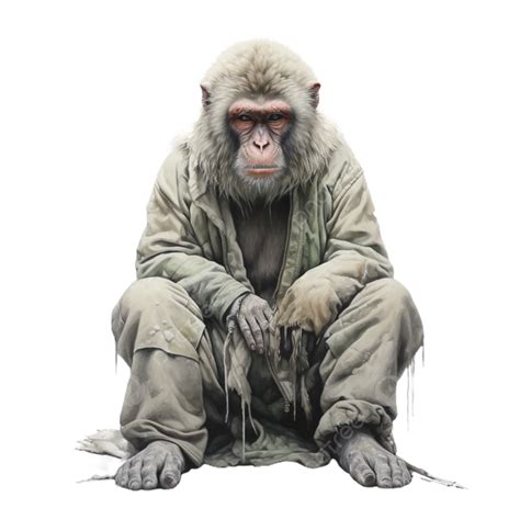 Snow Monkeys Of Winter Survival, Animal, Full Body, Monkeys PNG Transparent Image and Clipart ...