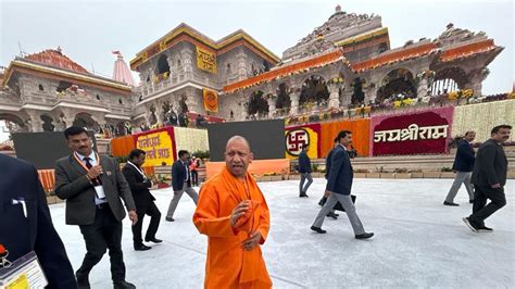 Ayodhya Ram Mandir LIVE Updates: CM Yogi Arrives For Consecration ...