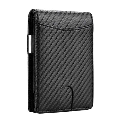 Carbon Fiber Slim RFID Money Clip Wallet Card Holder | Shop Today. Get ...