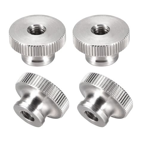 Knurled Thumb Nuts - M6 Round Knobs with 304 Stainless Steel - 4Pcs ...