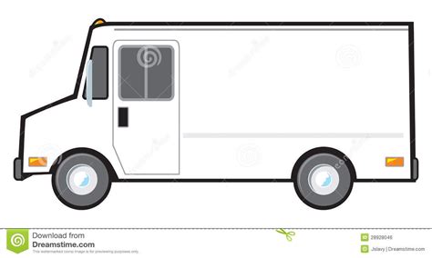 White Delivery Van | Free clip art, Clip art, Food delivery truck