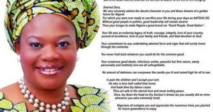 eGistOnline Magazine: Former NAFDAC Boss, Dora Akunyili To Be Laid To ...