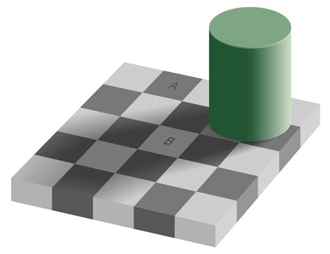 Checker Shadow Illusion - Openclipart