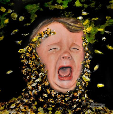 Michael Mararian - Apiphobia (fear of bees) | Surreal art, Bee art ...