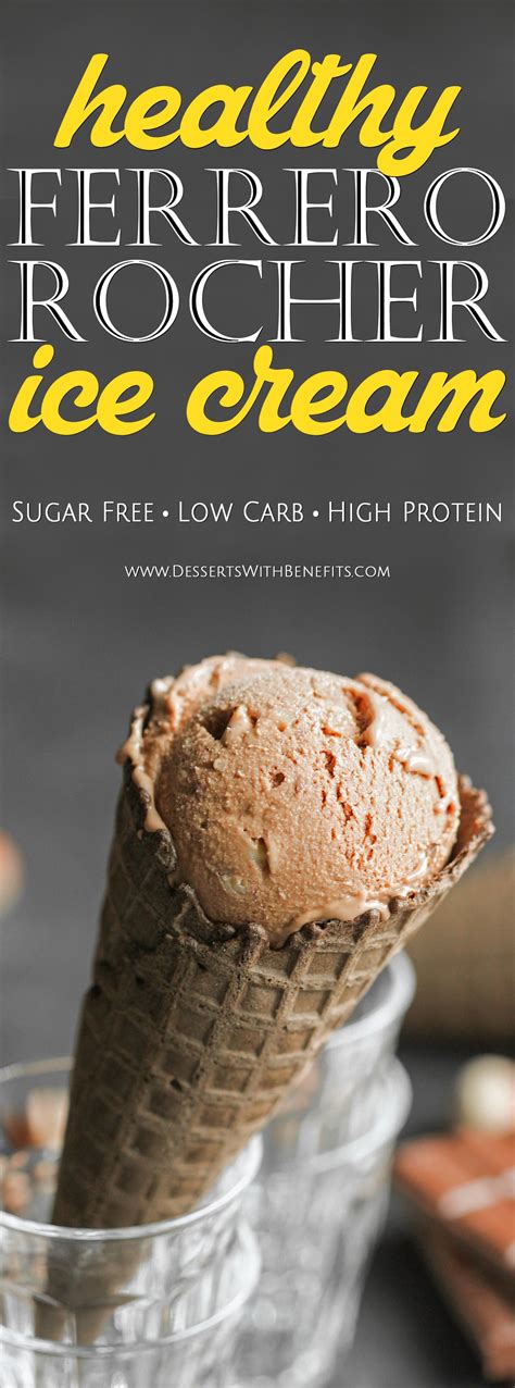 Healthy Ferrero Rocher Ice Cream Recipe | Desserts With Benefits