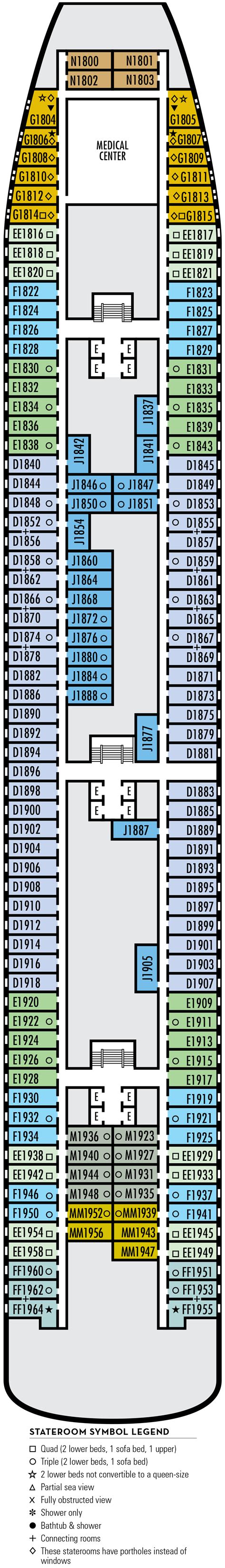 Zaandam – Deck Plans - Planet Cruise