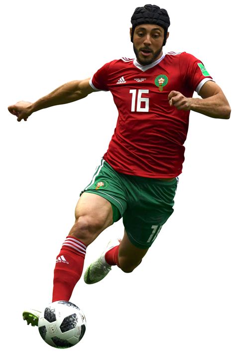 Nordin Amrabat Morocco football render - FootyRenders