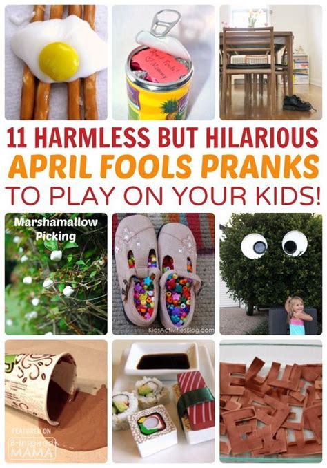 57 April Fools Pranks Parents & Kids Will Love! • B-Inspired Mama | April fools kids, Pranks for ...