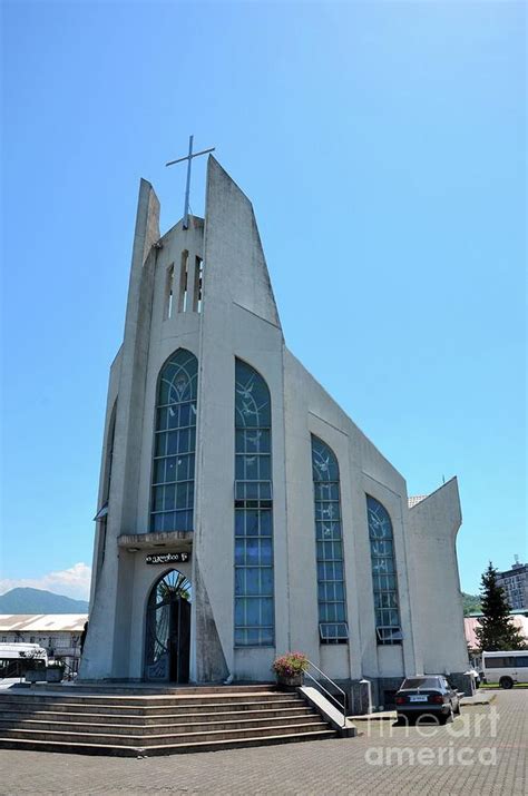 Modern architecture Catholic Church of the Holy Spirit Batumi Adjara Georgia Photograph by Imran ...